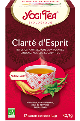 Yogi Tea Infusion Clarté d’Esprit 17 Sachets - Pharmacie Agnès Praden à Alès