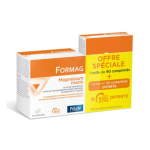 PilEJE Formag Magnésium Marin 90 comprimés + 30 offerts - Pharmacie Agnès Praden à Alès