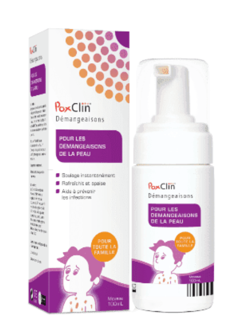 Poxclin Démangeaisons mousse 100 ml - Pharmacie Agnès Praden à Alès