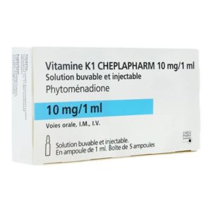 Cheplapharm Vitamine K1 10mg/1ml Solution Buvable - Pharmacie Agnès Praden à Alès