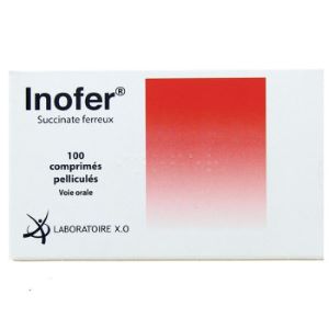 Xo Laboratoires Inofer 100 mg 100 Comprimés Pelliculés - Pharmacie Agnès Praden à Alès