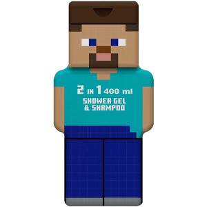 Ageti Minecraft Gel Douche & Shampoing 2D 400ml - Pharmacie Agnès Praden à Alès