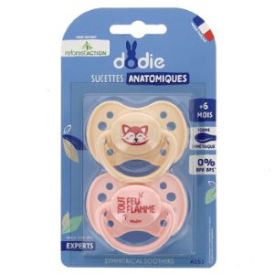 Dodie Sucettes Anatomiques Reforest'action Panda Roux +6 mois - Pharmacie Agnès Praden à Alès