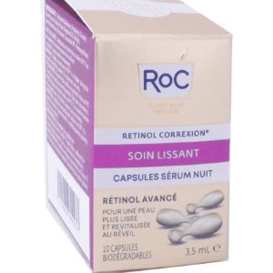 RoC Retinol Correxion Soin Lissant Sérum Nuit 10 Capsules - Pharmacie Agnès Praden à Alès