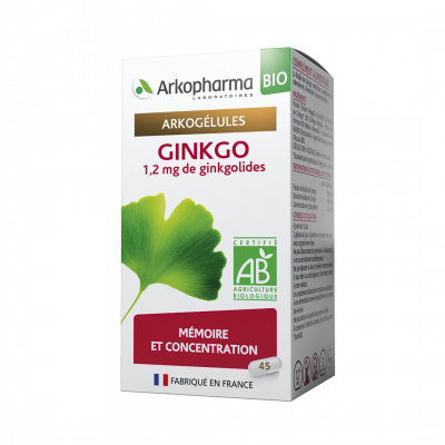 Arkopharma Arkogélules® BIO Ginkgo 45 gélules - Pharmacie Agnès Praden à Alès