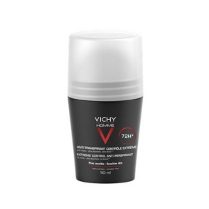 Vichy Homme Déodorant Anti-Transpirant 72H Roll-On 50 ml - Pharmacie Agnès Praden à Alès