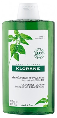 Klorane Shampoing à l'Ortie Bio - Séborégulateur 400 ml - Pharmacie Agnès Praden à Alès