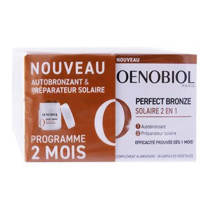 Oenobiol Perfect Bronze Solaire 2en1 Lot de 2 x 30 Capsules - Pharmacie Agnès Praden à Alès