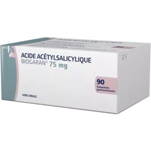 Biogaran Acide Acetylsalicylique 75mg 90 Comprimés Gastrorésistant  - Pharmacie Agnès Praden à Alès