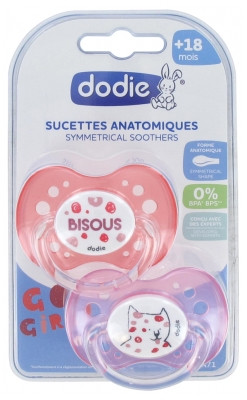 Dodie 2 Sucettes Anatomiques Silicone 18 Mois + N°A71 - Pharmacie Agnès Praden à Alès