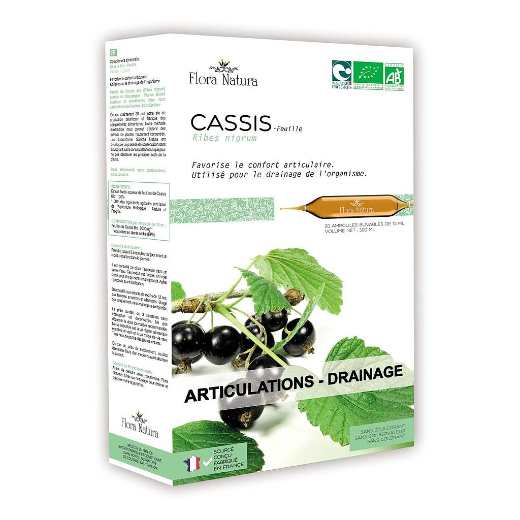 Flora Natura® Cassis BIO 20 Ampoules - Pharmacie Agnès Praden à Alès