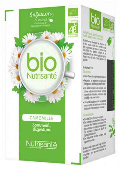 Nutrisanté Infusion Bio Camomille 20 Sachets - Pharmacie Agnès Praden à Alès