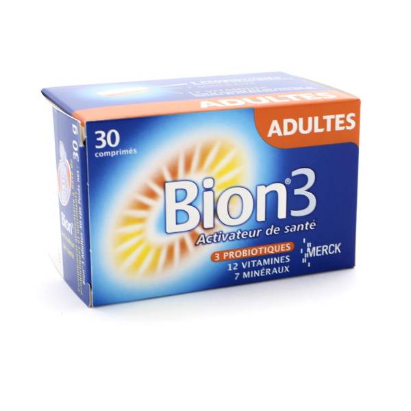 Bion  3 adulte 30 comprimés - Pharmacie Agnès Praden à Alès