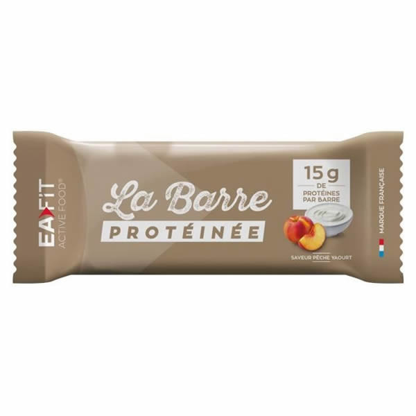 Ea Fit la barre protéinée 46g - saveur pêche yaourt   - Pharmacie Agnès Praden à Alès