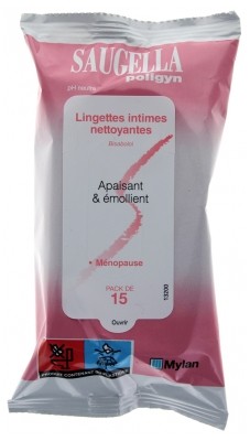 Saugella poligyn intime 15 lingettes - Pharmacie Agnès Praden à Alès