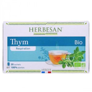 Super Diet Herbesan Infusion Thym Respiration Bio 20 Sachets - Pharmacie Agnès Praden à Alès