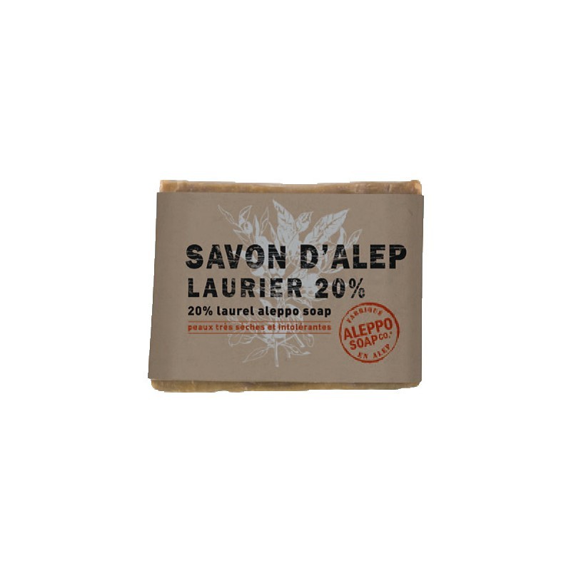 SAVON D'ALEP Laurier 20% 200Grs - Pharmacie Agnès Praden à Alès
