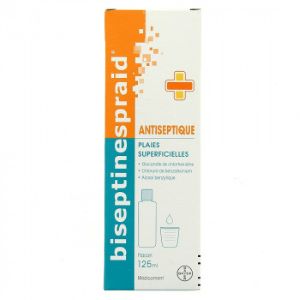 BiseptineSpraid Solution 125ml - Pharmacie Agnès Praden à Alès