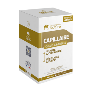 Prescription Nature Capillaire Cheveux & Ongles 120 Gélules - Pharmacie Agnès Praden à Alès