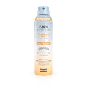 Isdin Fotoprotector Transparent Spray Wet Skin SPF 30 250 ml - Pharmacie Agnès Praden à Alès