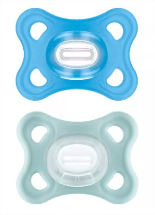 MAM Sucette comfort silicone garçon  0 -2 mois 2 sucettes - Pharmacie Agnès Praden à Alès