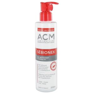 Acm Sébionex Gel Nettoyant 200 ml - Pharmacie Agnès Praden à Alès