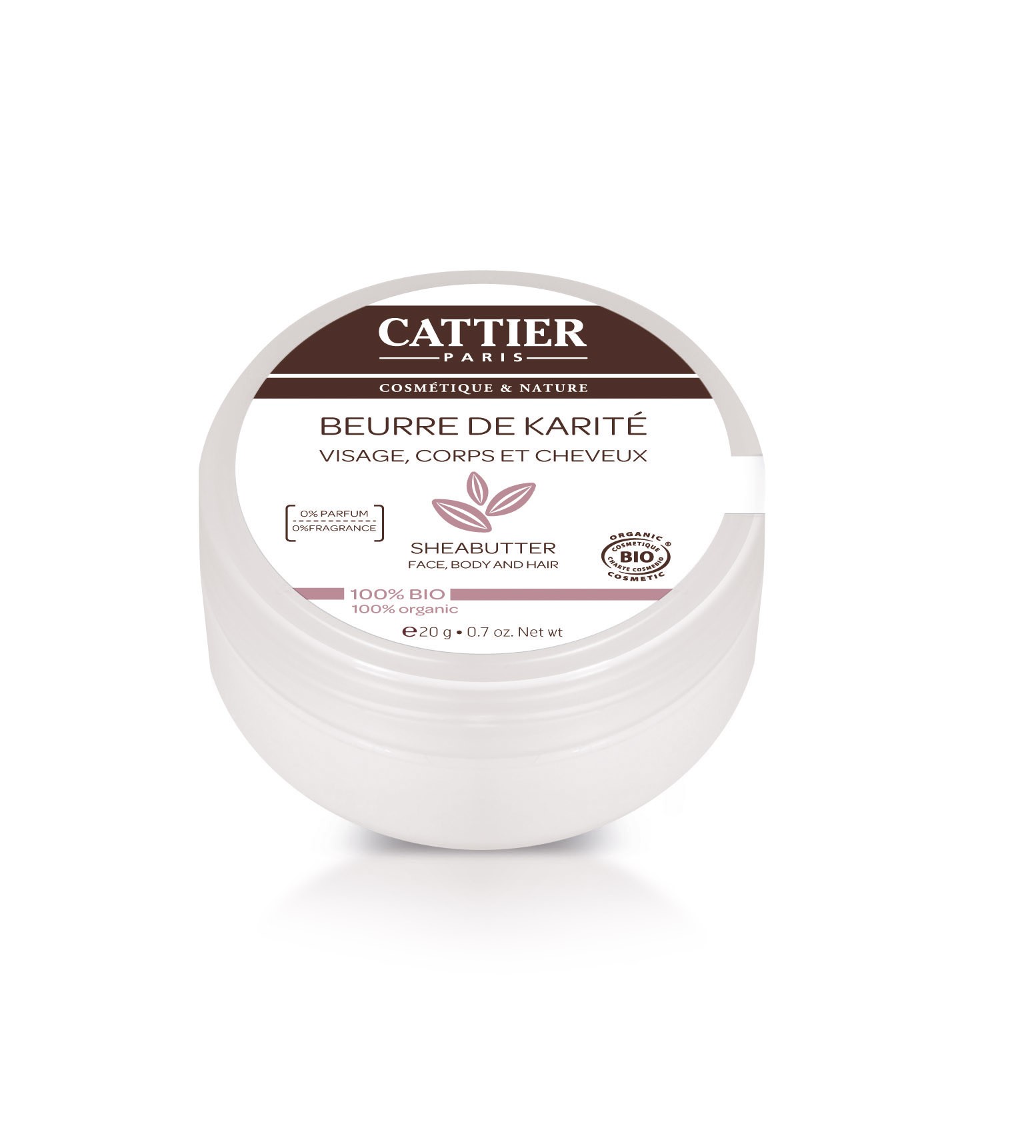 Cattier Beurre de Karité 100% Bio 20g - Pharmacie Agnès Praden à Alès