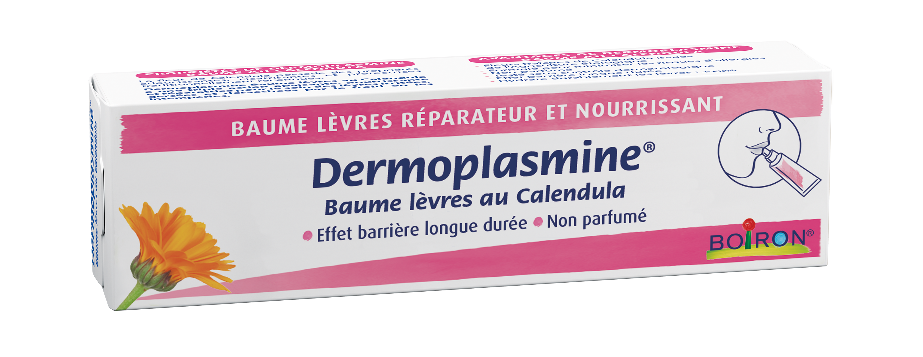 Boiron Dermoplasmine Baume lèvres au calendula 2.5g - Pharmacie Agnès Praden à Alès