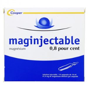 Cooper Maginjectable 0,8% 10 Ampoules /10ml - Pharmacie Agnès Praden à Alès