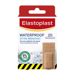 Elastoplast Pansements Waterproof Extra Résistants x20 - Pharmacie Agnès Praden à Alès