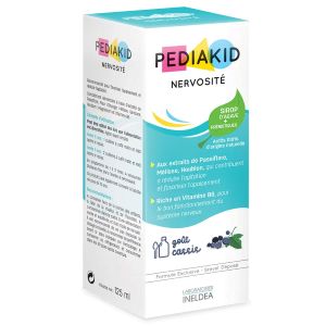 Ineldea Pediakid Nervosité Sirop Gout Cassis 125 ml - Pharmacie Agnès Praden à Alès