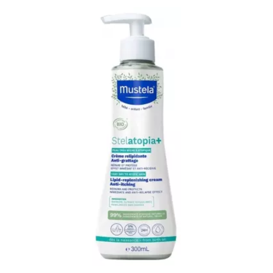 MustelaStelatopia+ Crème Relipidante Anti-Grattage Bio 300 ml - Pharmacie Agnès Praden à Alès