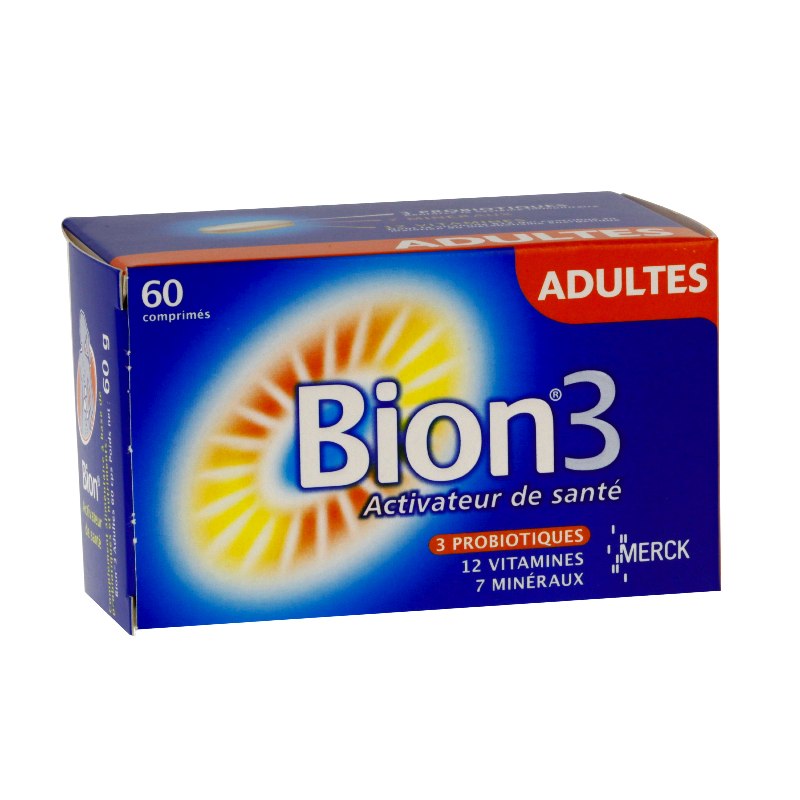 Bion 3 adulte 60 comprimés - Pharmacie Agnès Praden à Alès