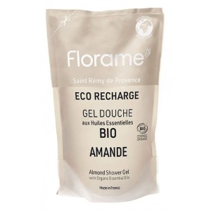 Florame Gel Douche Amande Éco-Recharge Bio 700 ml - Pharmacie Agnès Praden à Alès