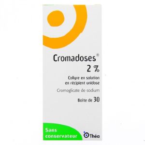 Thea Cromadoses 2% Collyre 30 Unidoses 0.3 ml - Pharmacie Agnès Praden à Alès