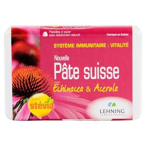 Lehning Pâte Suisse Échinacea & Acérola 40 Pastilles - Pharmacie Agnès Praden à Alès