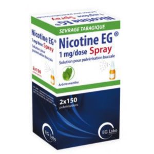 Eg Labo Nicotine 1mg/Dose Spray Buccal 2 Flacons 15ml - Pharmacie Agnès Praden à Alès