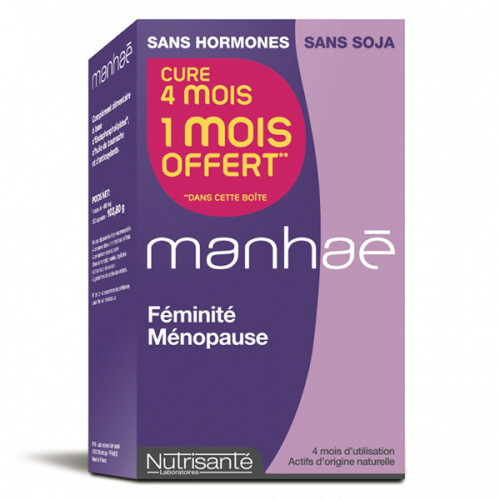Manhaé cure de 4 mois dont 1 mois offert 120 capsules - Pharmacie Agnès Praden à Alès