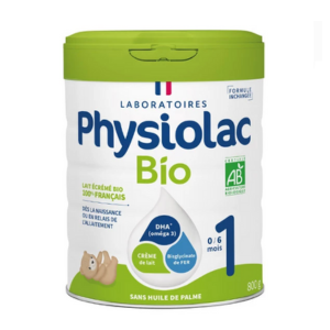Physiolac Bio 1 Lait 0 - 6 mois 800g - Pharmacie Agnès Praden à Alès