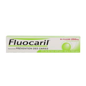 Fluocaril Bifluore 250mg Menthe Pâte Dentifrice 75 ml - Pharmacie Agnès Praden à Alès