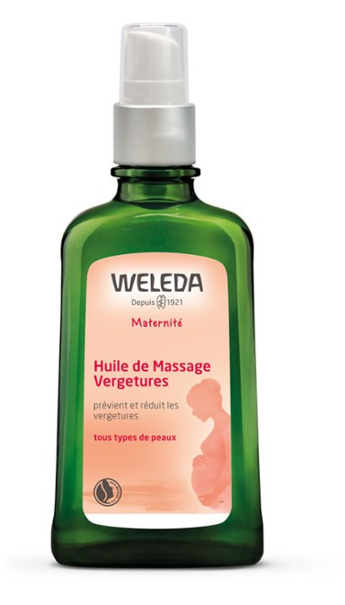 Weleda Huile de massage vergetures 100 ml - Pharmacie Agnès Praden à Alès