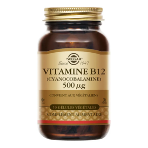 Solgar Vitamine B12 (cyanocobalamine) 50 gélules - Pharmacie Agnès Praden à Alès