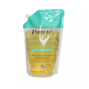 Pureté Eco Recharge Huile de Douche Lavante Relipidante 900ml - Pharmacie Agnès Praden à Alès