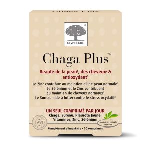 New Nordic Chaga Plus 30 Comprimés - Pharmacie Agnès Praden à Alès