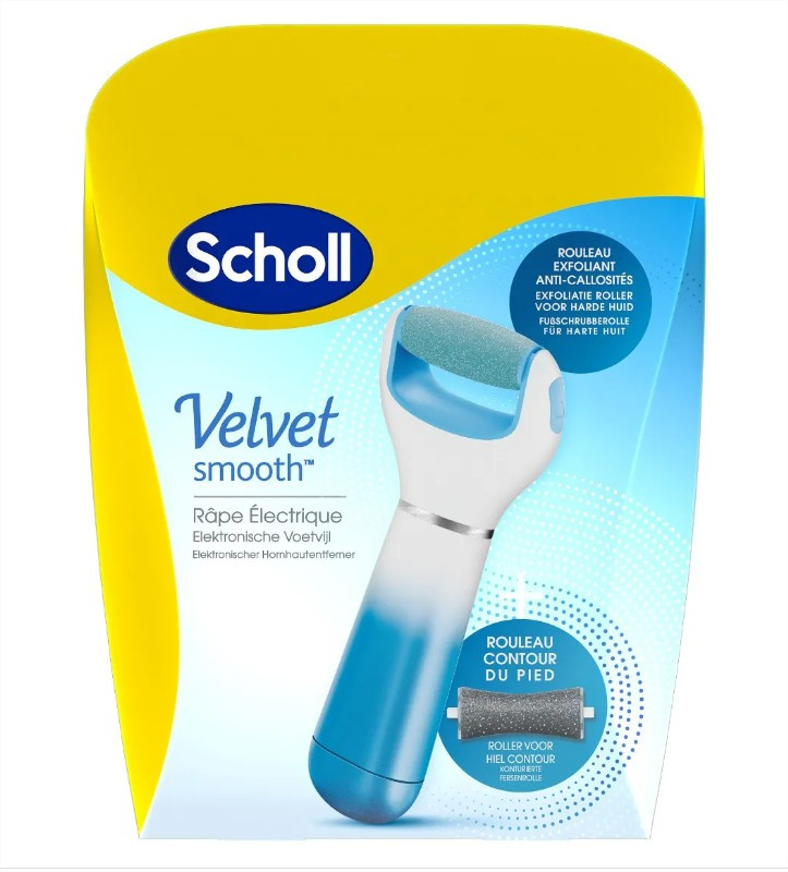 Scholl Velvet Smooth Express Pedi Râpe Électrique Anti-Callosités Bleu - Pharmacie Agnès Praden à Alès