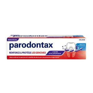 Parodontax Dentifrice Blancheur Renforce & Protège Menthe Fraîche 75ml - Pharmacie Agnès Praden à Alès