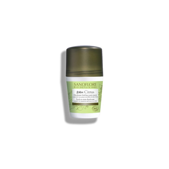 Sanoflore Vent de citrus déodorant roll-on 50ml - Pharmacie Agnès Praden à Alès