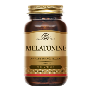 Solgar Mélatonine 60 comprimés - Pharmacie Agnès Praden à Alès