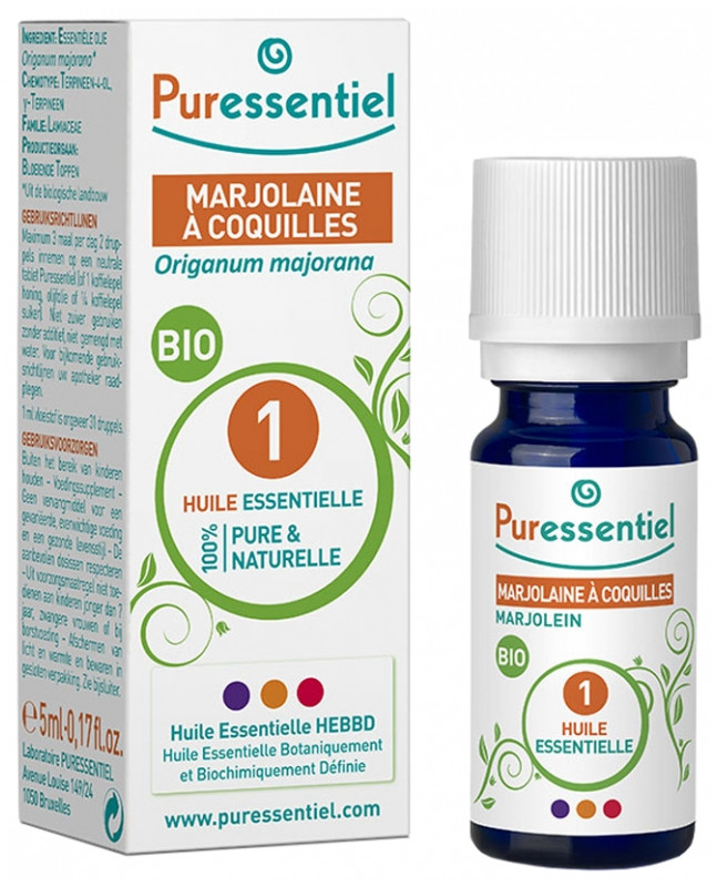 Puressentiel Huile Essentielle Marjolaine à Coquilles Bio 5 ml - Pharmacie Agnès Praden à Alès