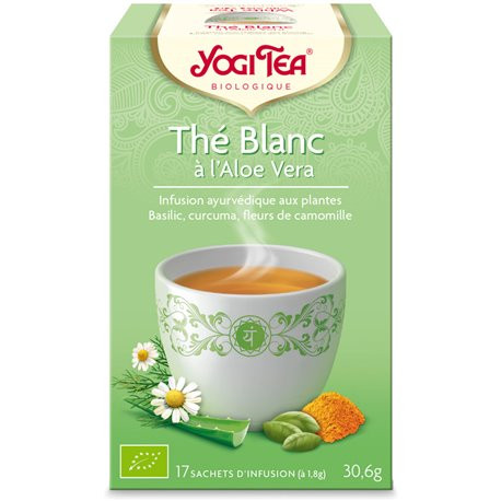 Yogi Tea Thé blanc aloe vera 17 infusettes - Pharmacie Agnès Praden à Alès
